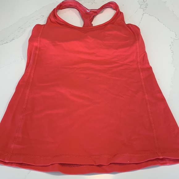 Lululemon Deep Breath Tank Size 6 color : Lush Coral - Picture 5 of 7